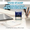 Received by Date Self Inking Rubber Stamp (Blue Ink) Medium