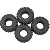 4PCS HIRCQOO 1.0" SCX24 Rubber Crawler Mud Terrain Micro Rubber