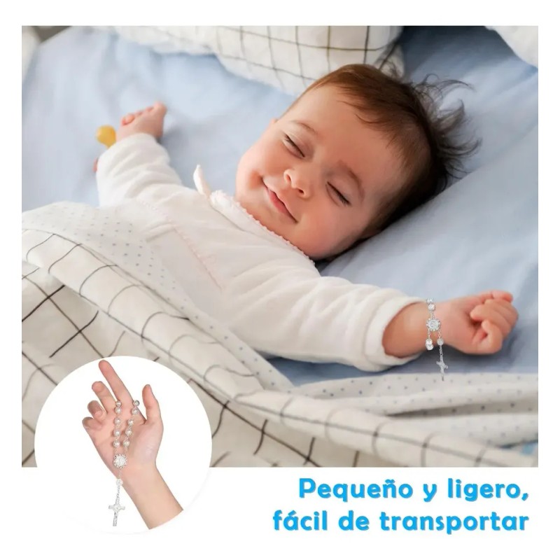 L 20 Pulseras De Rosario For Bautizo Con Cruz Y