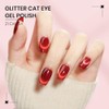 SUPWEE Gel Nagellack 15ML Rot Glizter Cat Magnetisch Eye Gel