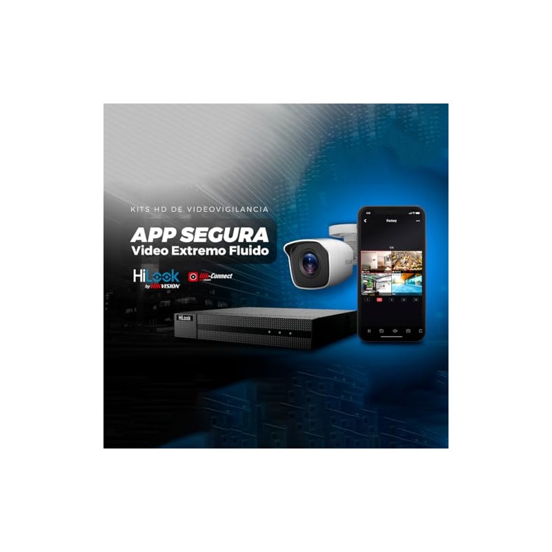 Hikvision Kit CCTV De 4 Cámaras Tipo Bala TurboHD 1080p
