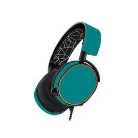 MightySkins Skin Compatible with SteelSeries Arctis 5 Gaming Headset - Solid Teal | Protective, Durable, and Unique Vinyl Decal wrap Cover | Easy to Apply, Remove, and Change Styles | Made in The USA