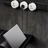 13A Power Track Socket Multifunctional White Round Surface Mounted Movable