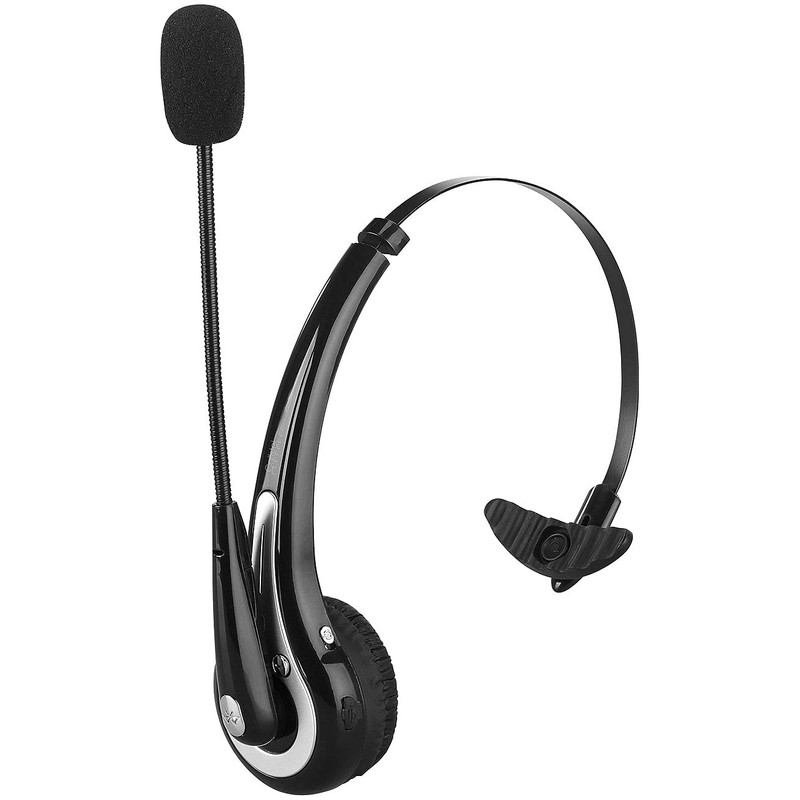 Callstel Handy Headset: Profi-Mono-Headset mit Bluetooth, Geräuschunterdrückung, 10-Std.-Akku (Headset Mikrofon,