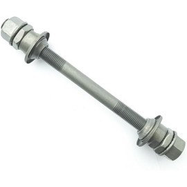 Silver 185MM Bike Axle Bike Multiple Speed Rear Hub Axle 3/8Inch Hubs Cycling Wheels Accessories