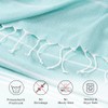 Aegero Quick Dry Sand Free Turkish Beach Towel - Aqua