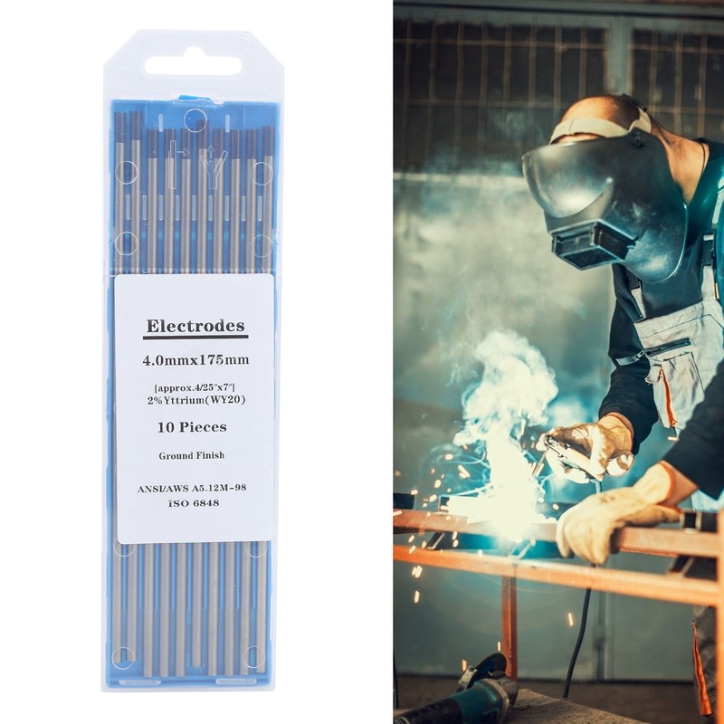 10Pcs Rod Welding Tungsten Electrode Arc Yttrium Needle Equipment Blue