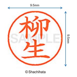 シャチハタ 印鑑 ハンコ ネーム9 XL-9 印面9.5ミリ 柳生