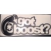 (2x) Turbo Got Boost - JDM - White - Sticker
