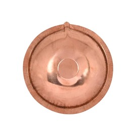 ROLIMOLI Copper Akhand Diya (Size 1) -25 Gm | High Quality Oil Lamp for Daily Puja & Other Religious Rituals, Home, Office & Temples Festive Gifts | Copper Diya for Home Decor (2cm H x 8cm L)
