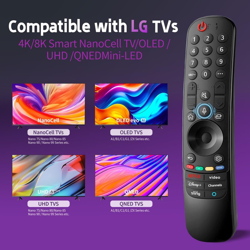 LG magic remote control for smart TV with pointer and
