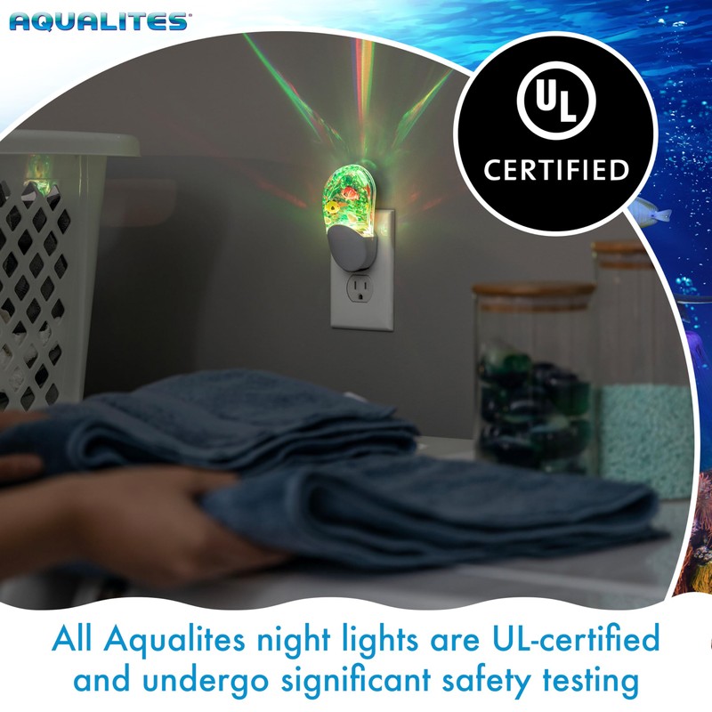 Lights By Night Tropical Aqualites LED Night, Plug-in, Color Changing,