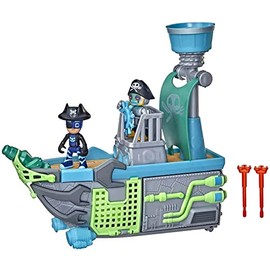 PJ Masks Sky Pirate Battleship Preschool Toy, Vehicle Playset with 2 Action Figures for Kids Ages 3 and Up Multicolor F36655L0