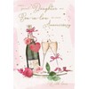 ICG Daughter & Son-in-Law 'On Your Anniversary' Card - Champagne