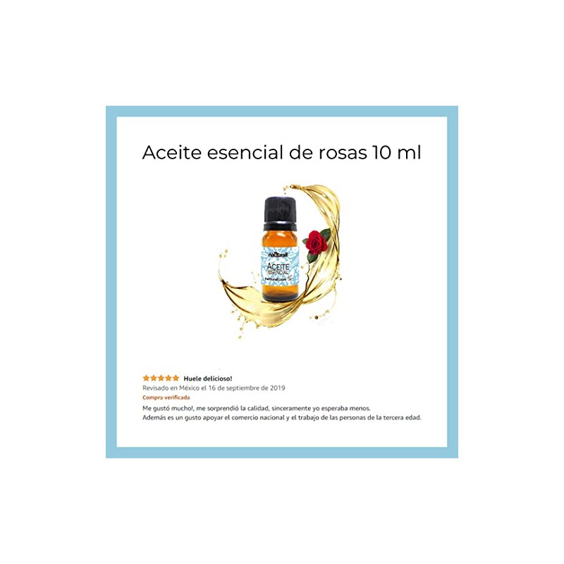 Aceite Esencial de Rosas 100 Puro 10 ml