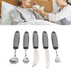 5pcs Bendable Adaptive Utensils Weighted Easy Grip Stainless Steel Special