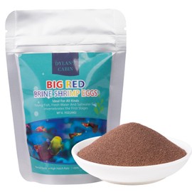 Dylan's cabin Brine Shrimp Eggs Fish Food - 90% Hatch Rate for Aquatic Foods Baby Aquarium Fish Freshwater Saltwater Marine Tank Hatchery Fry 20G