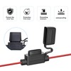 GUEEYUAW 5 Pack 16AWG Inline Fuse Holder, with 10A &