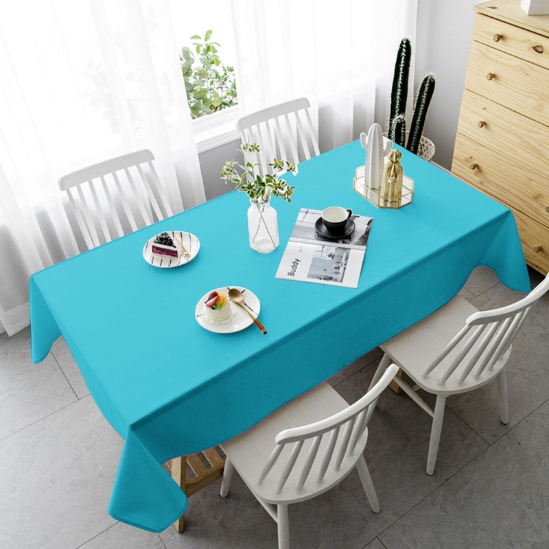 6 Pack Teal Tablecloth 60 x102 inch Polyester Table Cloth