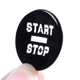 carmotion88 Black Alloy Car 1Push Start Stop Engine Button Patch Kit For Jaguar XF 2008-2015