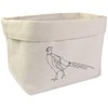 Large 'Pheasant Bird' Canvas Organiser/Storage Bag (OR00004962)