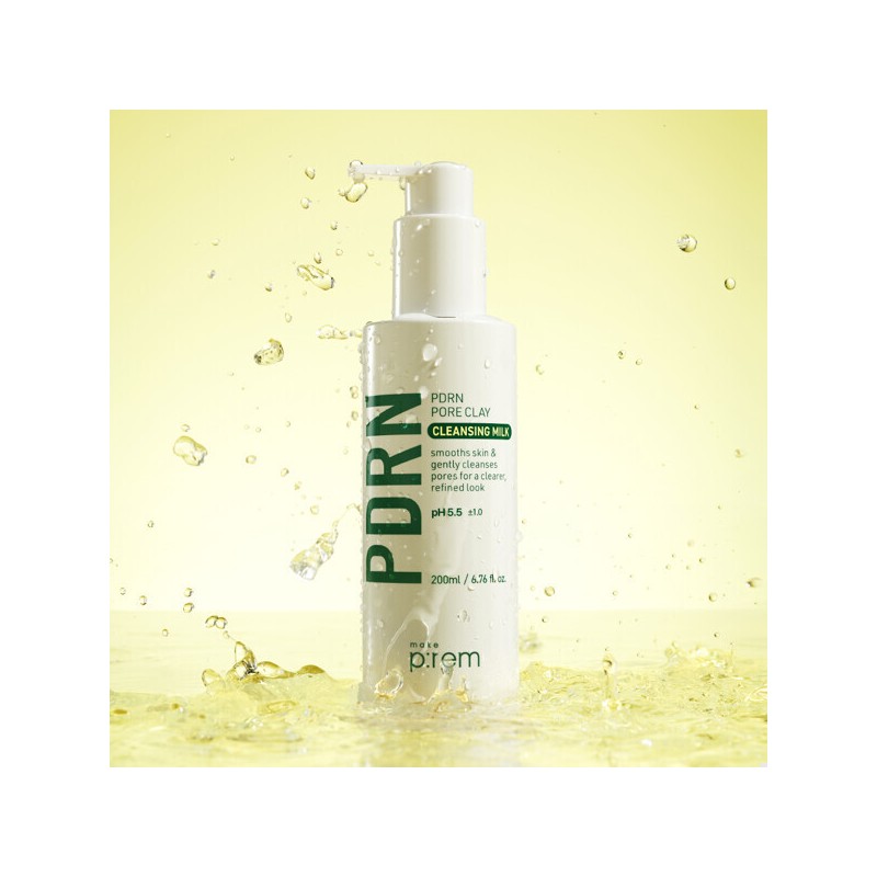 Makeprem (현대Hmall)메이크프렘 피디알엔(PDRN) 포어 클레이 클렌징 밀크 200ml(+콜라겐 겔마스크 1매)