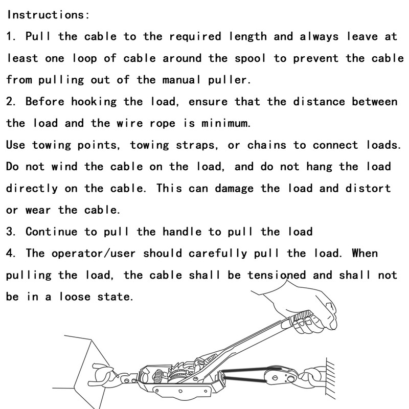 Portable 2 Ton Dual Gear Heavy Duty Power Puller with