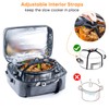 BAGSPRITE Double-Layer Slow Cooker Carrying Bag for 6-8 Quart CrockPot