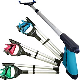 VIVA CARE Grabber Reacher Pickup Tool – Foldable, Lightweight, an Arm Extension for Seniors and Injured [Blue]