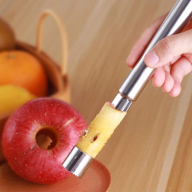 2 PCS Apple Corer, Stainless Steel No-Slip Handle Apple Corer