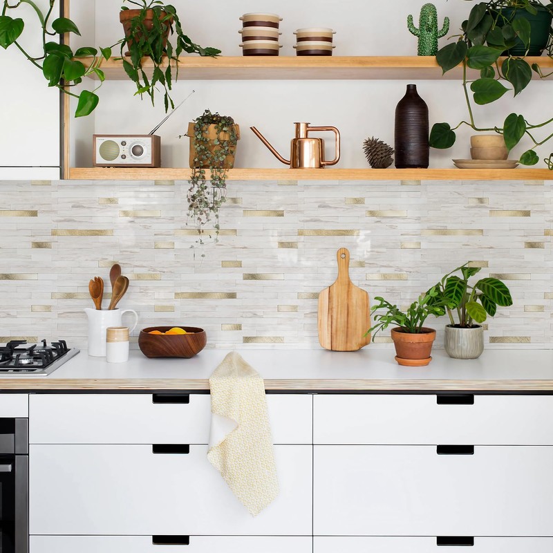 STICKGOO 2 Sheets Peel and Stick Backsplash Tile, Stick on