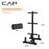 CAP Barbell Olympic Bumper Plate Tree Rack with 6 Weight