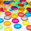 Pack of 88 Plastic Mini Discs Multicoloured Binder Ring Discs
