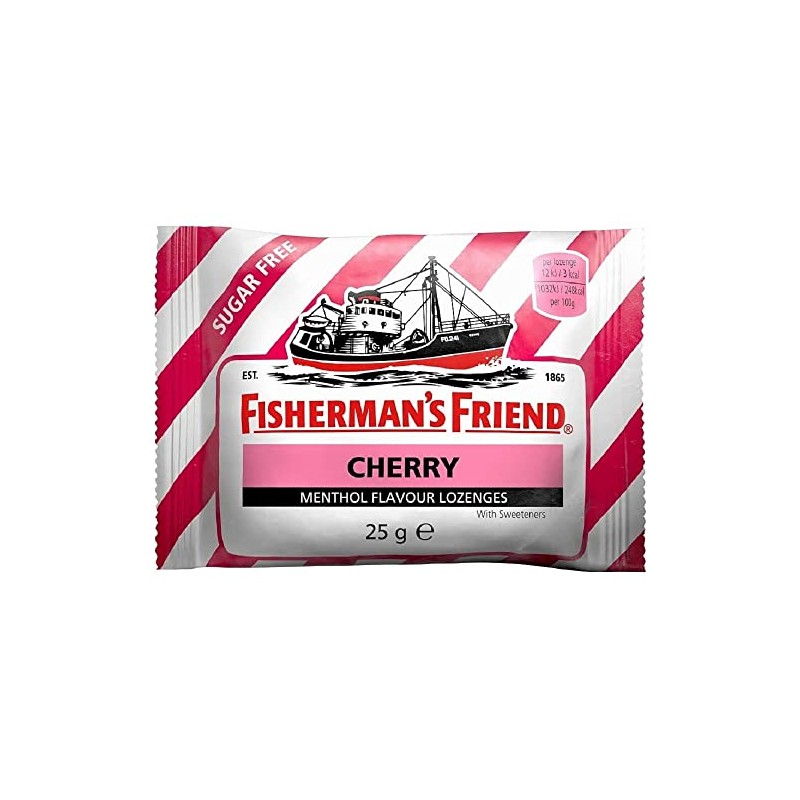 Fisherman's friend Cherry menthol lozenges-PACK of 24 [Personal Care]