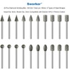 20Pcs 120-Grit Diamond Grinder Bit 1/8" Shank Compatible with Dremel