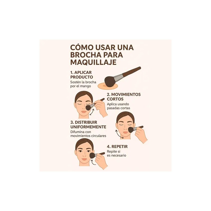 Miss Cherry Brochas De Maquillaje Profesional Natural 13 Pzs