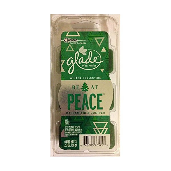 Glade Wax Melts - Winter Collection 2015 - Be At Peace - Balsam Fir & Juniper
