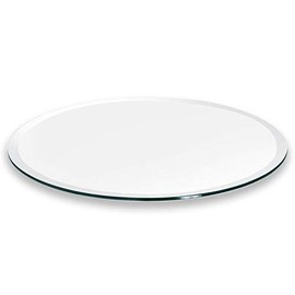 Better Bevel 16” Round 3/8" Thick Glass Table Top | 1” Beveled Edge
