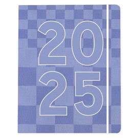 Graphique 2025 Monthly Planner | 18 Month Organizer, July 2024 – Dec. 2025 | Monthly Calendar & Notes Spreads | Marked Holidays | Checkered Design | 8” x 10”