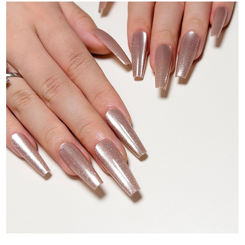Nail Tip, Long False Claws, Stylish, Magnet, Cat Eye, Long