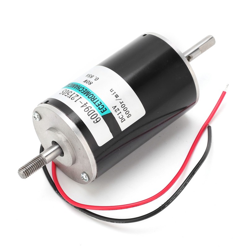 DC Motor HighSpeed 80W Micro CW CCW Double Output Shaft