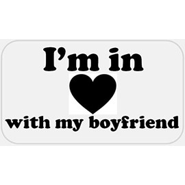 I'm in Love with My Boyfriend - 50 Stickers Pack 2.25 x 1.25 inches