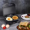 Aigostar Sandwich Maker with Non-stick Deep Grid Surface for Egg,