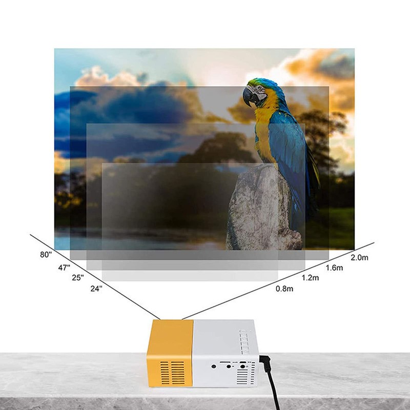 Projector, Portable 1080P HD Projector, Home Cinema Film Projector, Smart