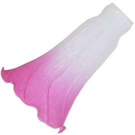 Bieye LS02 Lily Flower Blown Glass Lampshade (White Pink, Opening I.D. 1.26" x O.D. 1.5")