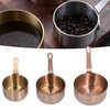 3pcs Sauce Cups Stainless Steel Sauce Dish with Handle for