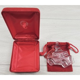Waterford 2004 Waterford Crystal Car Just Married Ornament Wedding First Christmas Holiday