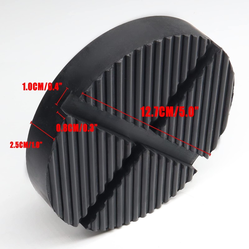 Universal Car Lift Jack Stand Rubber Pads Floor Slotted Car