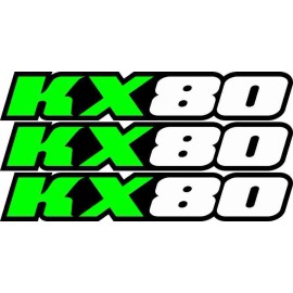 Factory EFX KX80 Swingarm Airbox Number Plate Decals Stickers kx 80 dirtbike graphics
