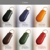 BLUE SINCERE IKH7 Genuine Italian Leather Key Ring Key Chain
